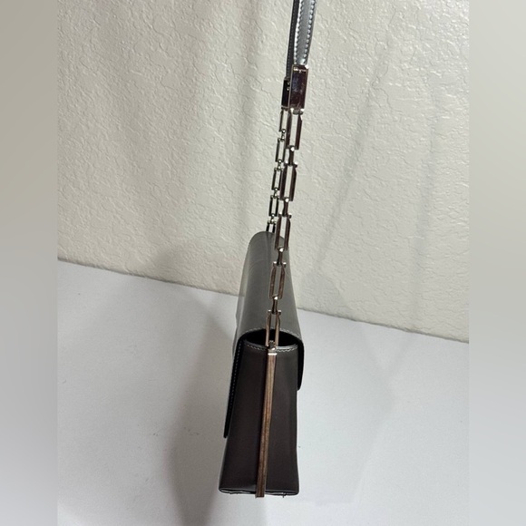 Salvatore Ferragamo Metallic Silver Leather Shoulder Bag - Picture 5 of 14